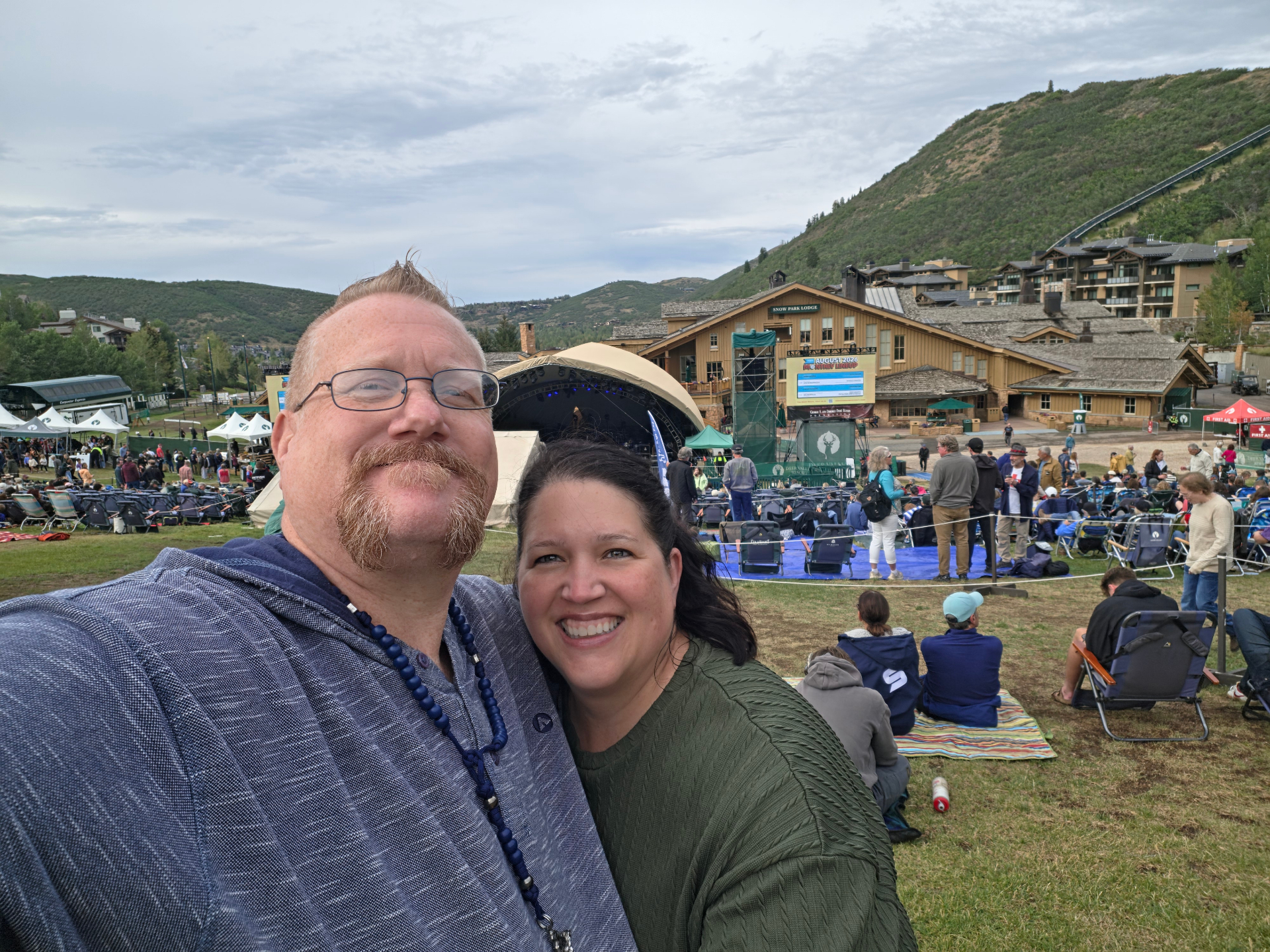 Shane Clevenger with his wife in Park City, Utah